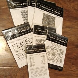Stampin' Up Embossing Folders - choice of 6 styles @ $7 ea